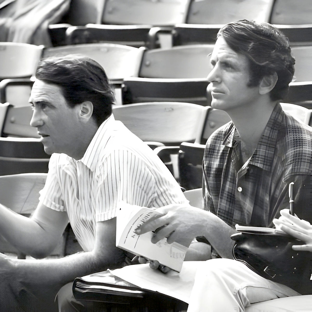 Joe Papp and David Amram rehearsing King John 