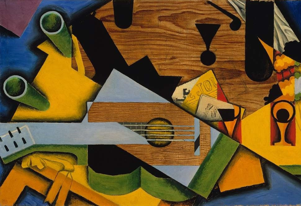 Still Life With a Guitar - Juan Gris (1887-1927)